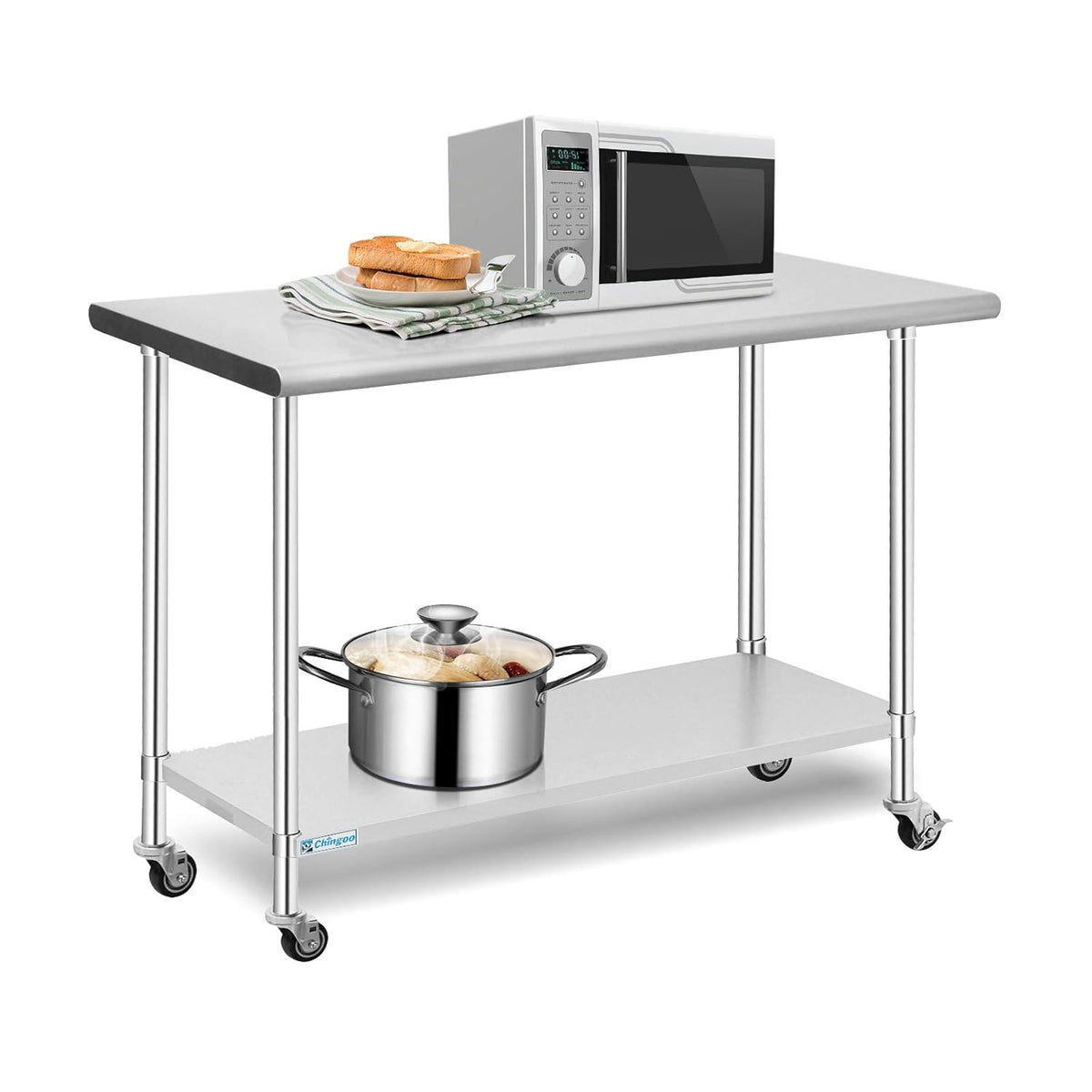 Stainless Steel Table 24x30 Inches with Caster Wheels D852