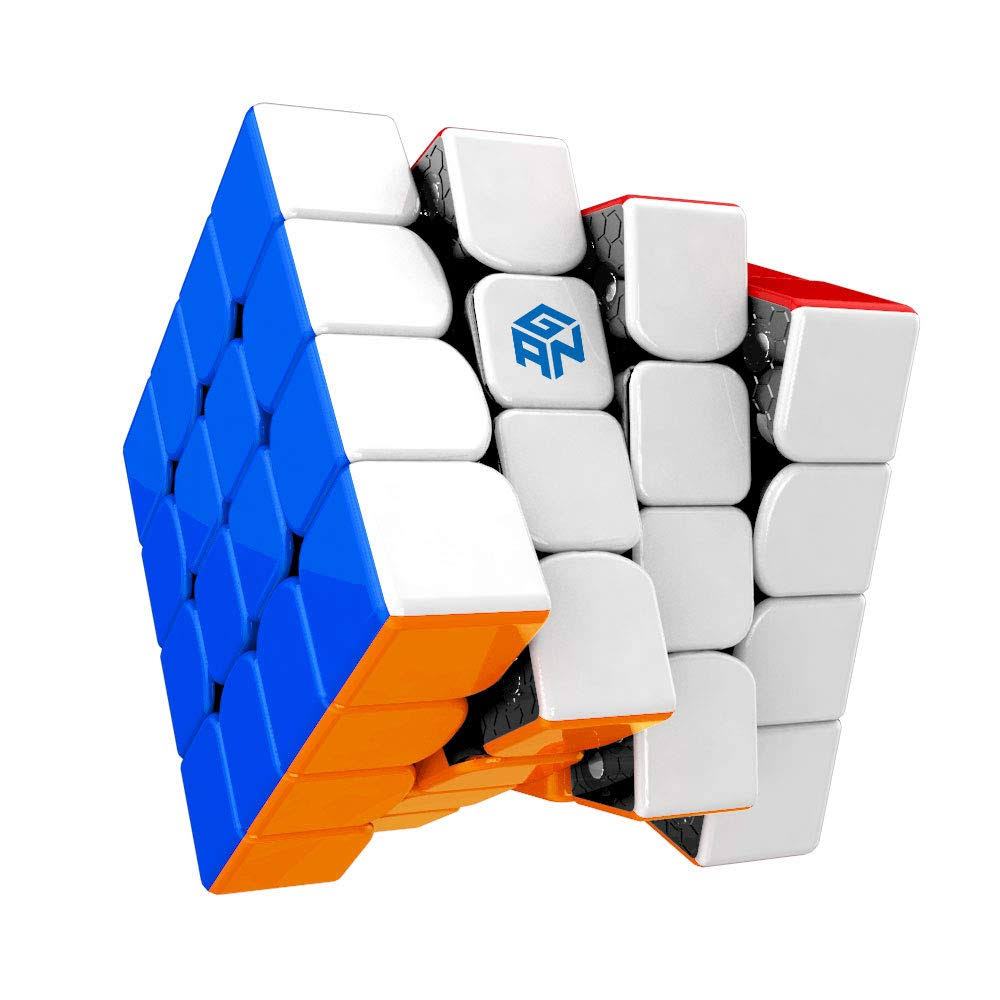Black Magnetic 4x4x4 Stickerless Speed Cube Q8274