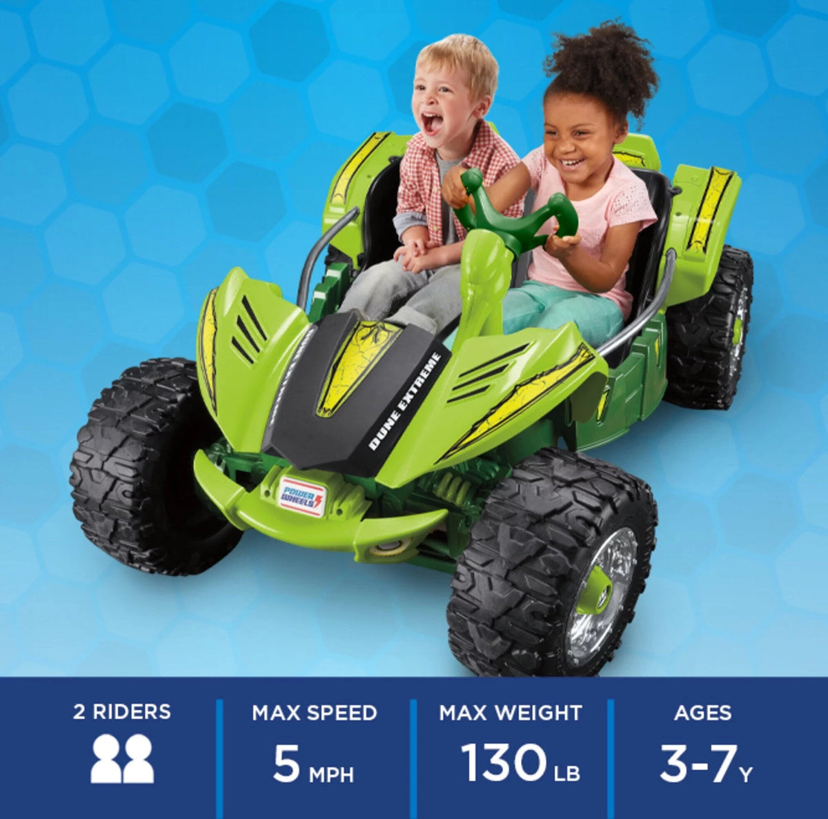 Green 12V Battery-Powered Ride-On Vehicle W455