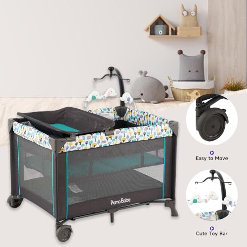 Portable Baby Playpen with Detachable Bassinet and Changing Table O528816
