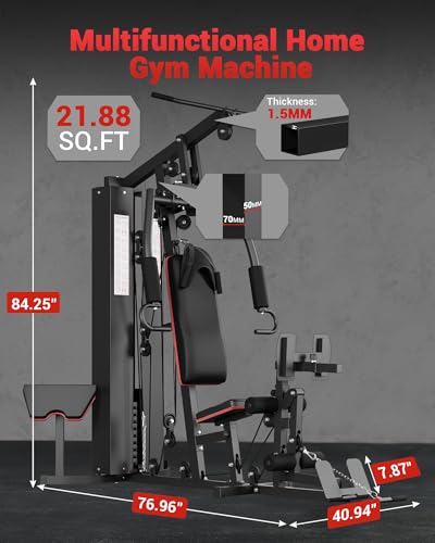 150LBS Weight Stack Multifunctional Home Gym Machine M5317