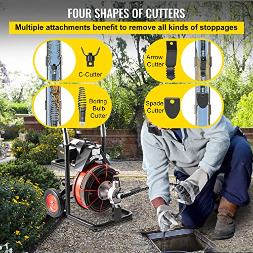 Drain Cleaner Machine with Foldable Handle F6628