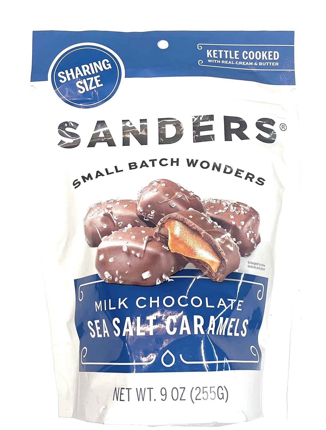 Milk Chocolate Sea Salt Caramels 9 oz G803