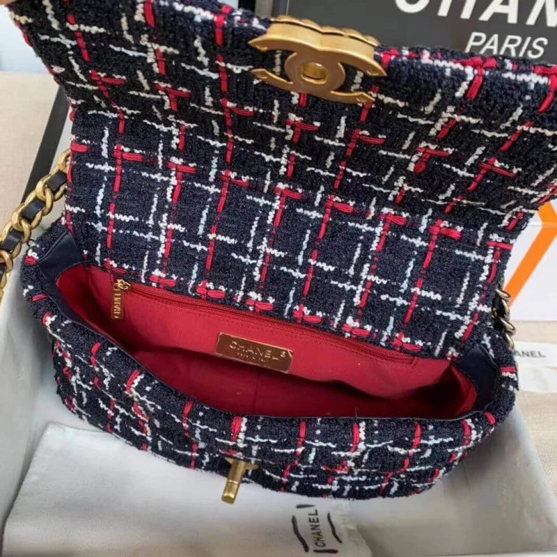 Tweed Flap Bag T5127