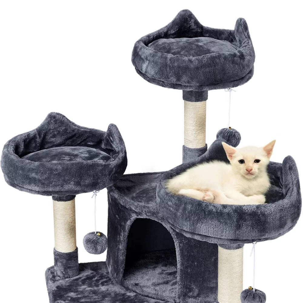 Large Dark Gray Cat Tree with Scratching Board X248773