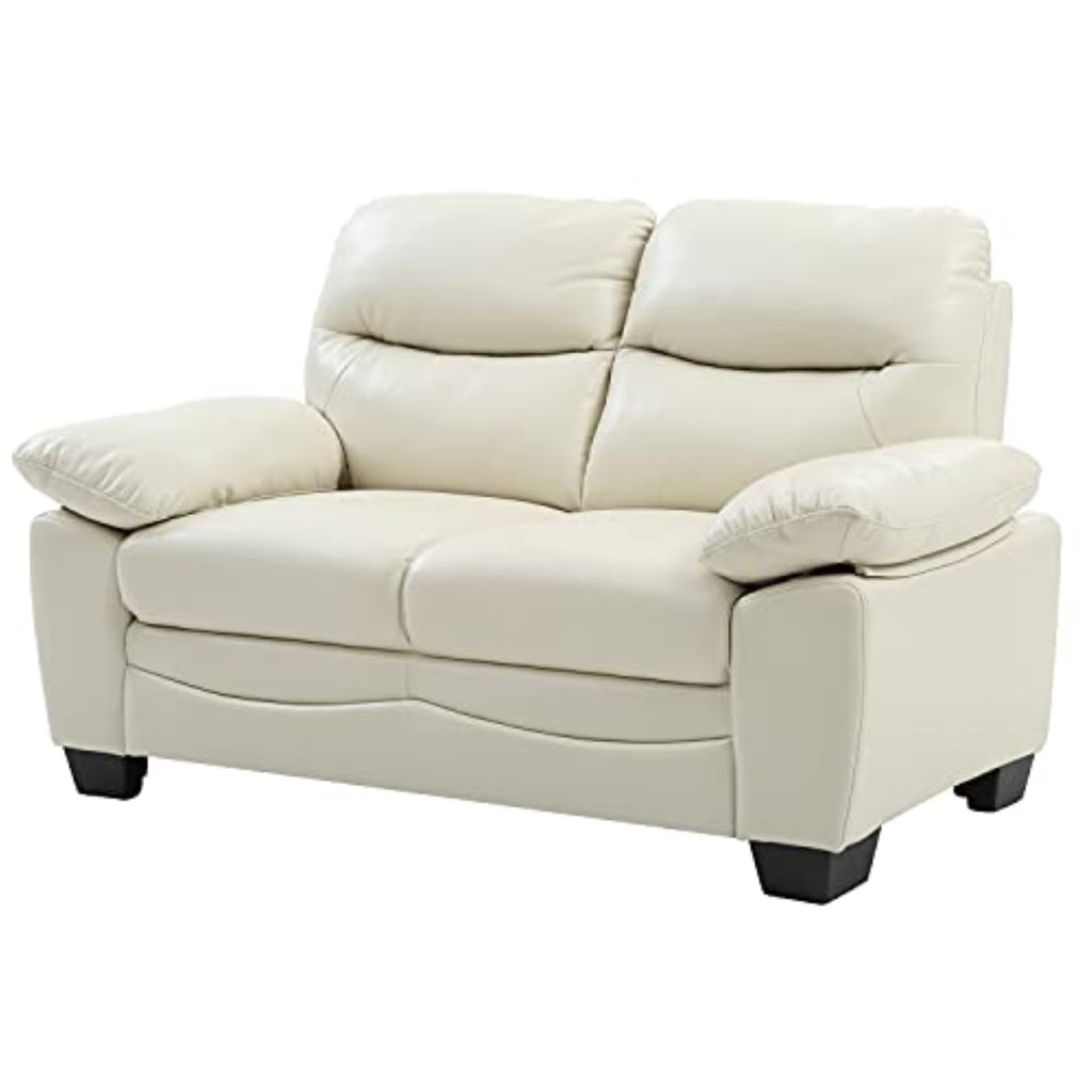 Faux Leather Loveseat in Pearl S856656