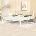 White Twin Metal Daybed with Trundle C66052