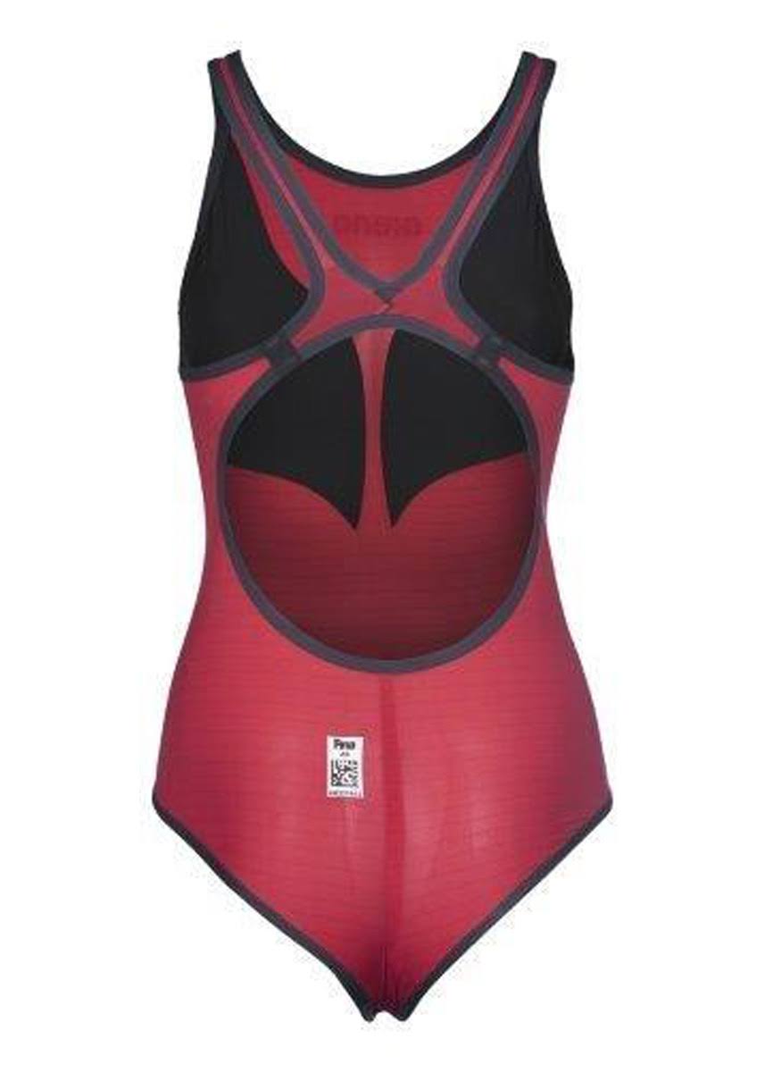 Open Back Jester Red Racing Swim Top R882