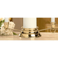 Gold Curved Bottom Unity Candle Holder T4188