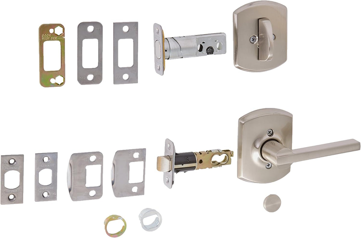 Satin Nickel Latitude Lever Interior Pack B55054