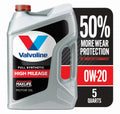 0W-20 Full Synthetic High Mileage Motor Oil 5 QT S3265