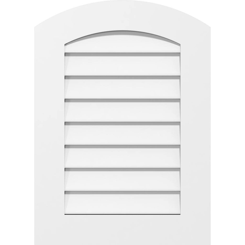 Arch Top Surface Mount PVC Gable Vent I48325