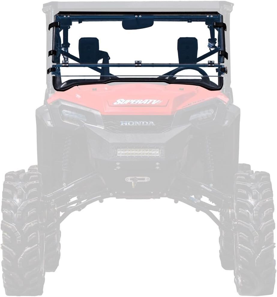 Heavy Duty Scratch Resistant Flip Down 2-in-1 Windshield X7518