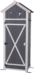 Outdoor Storage Shed with Lockable Doors E7696