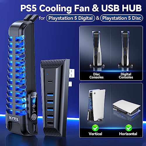 PS5 Cooling Fan with USB HUB Q20710