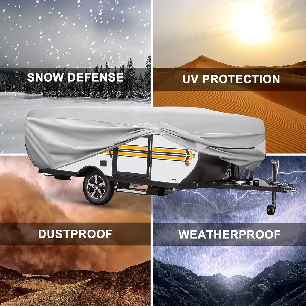 520D Oxford Fabric Pop Up Camper Cover Fits 10' - 12' RV A799