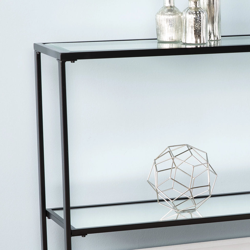 Black Narrow Console Table O50119