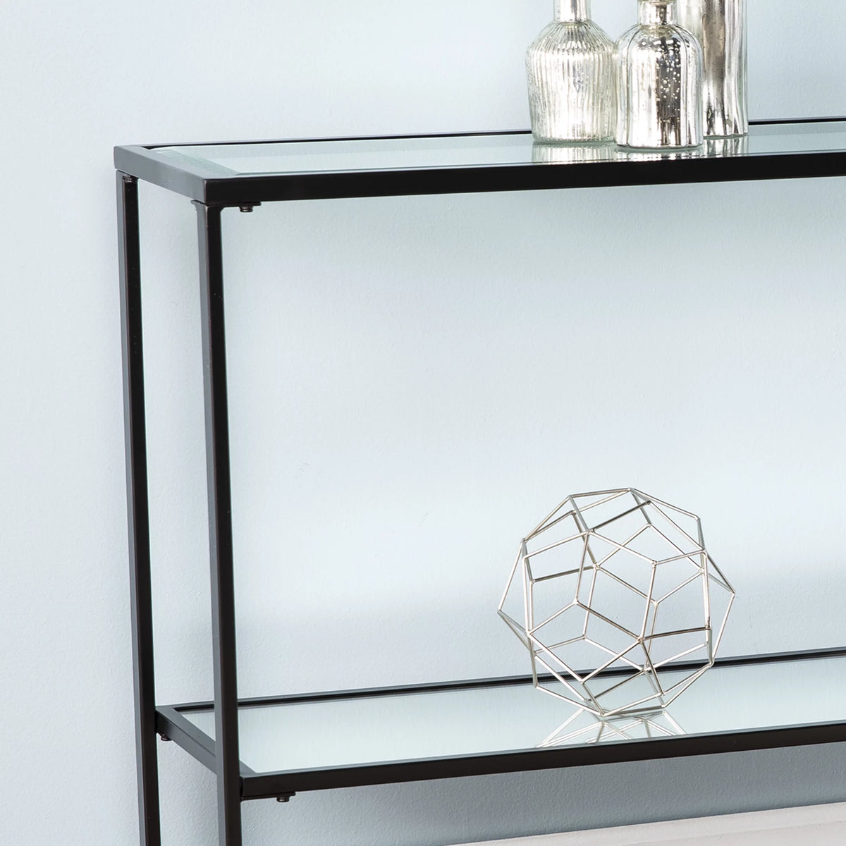 Black Narrow Console Table O50119