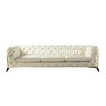 Velvet Tufted Sectional Sofa Set 4 Seat Z4918