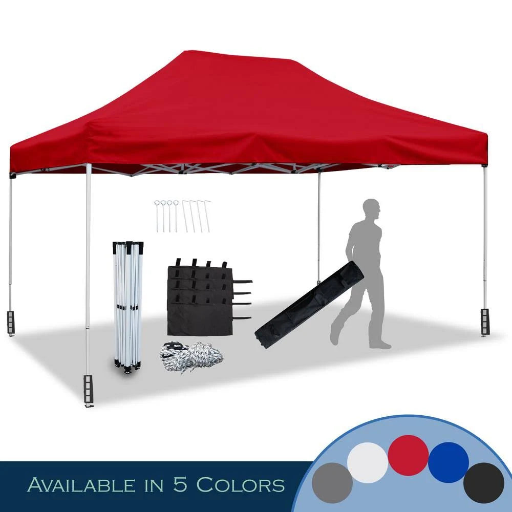 Red Commercial Instant Carport Canopy Pop-Up Tent N1361