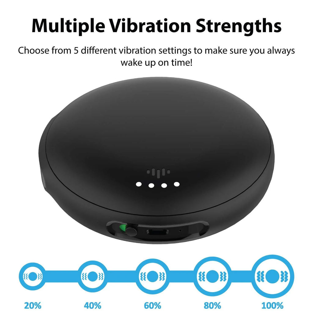 Black Vibration Bed Shaker Bluetooth Alarm Clock T58101