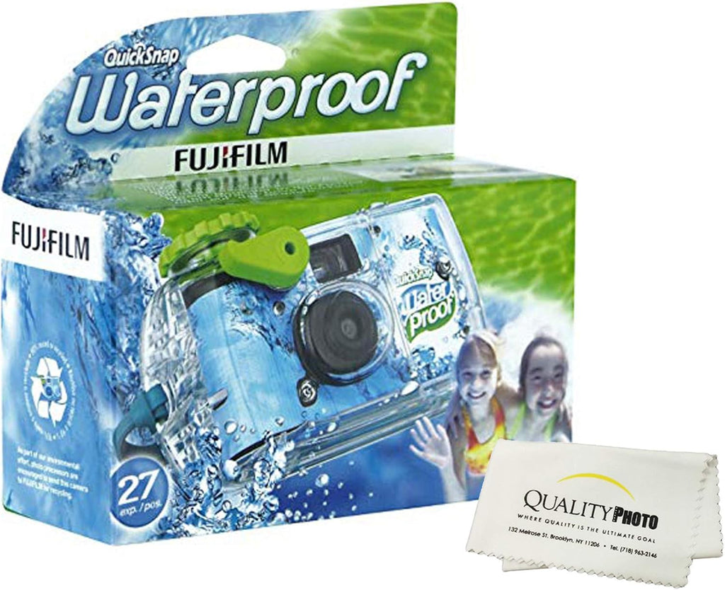 Waterproof 35mm Camera 800 Film 27 Exposures with Microfiber Cloth C9808