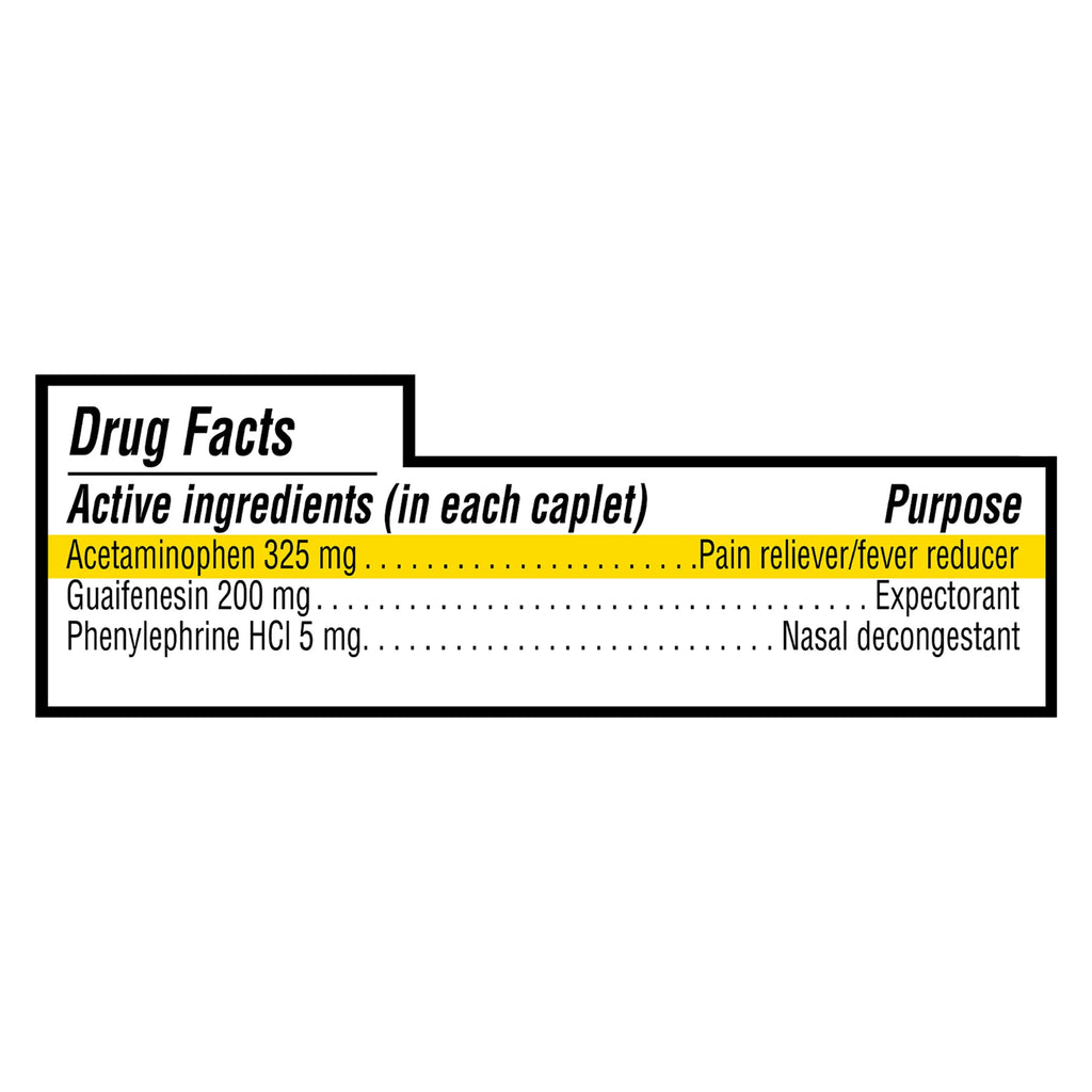 Acetaminophen Caplets 325mg, 24 Count T2297