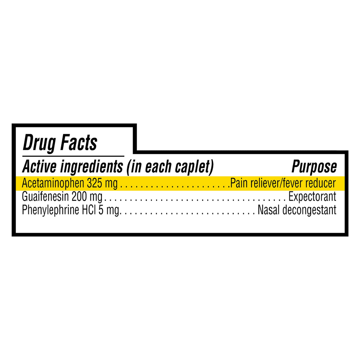 Acetaminophen Caplets 325mg, 24 Count T2297