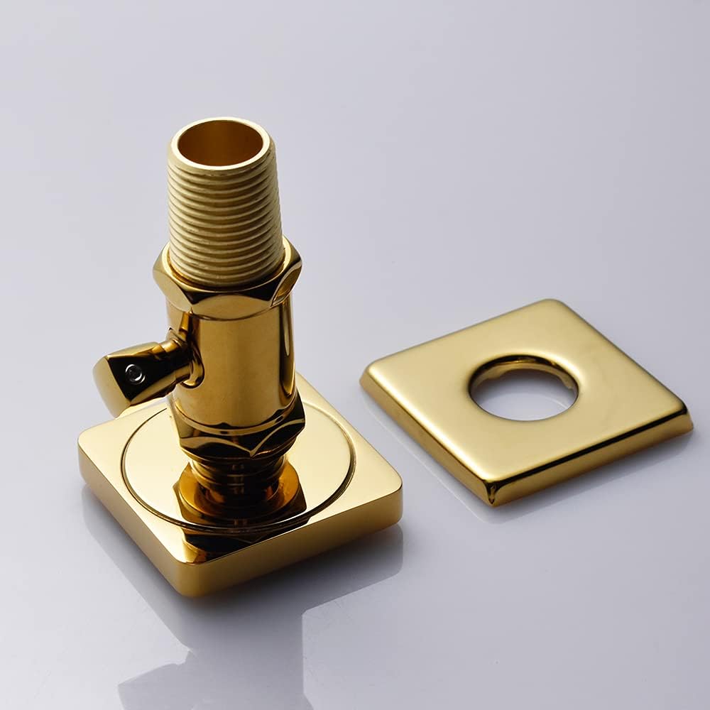 4 PCS Polished Gold Solid Brass Body Sprayer Shower Head B20804