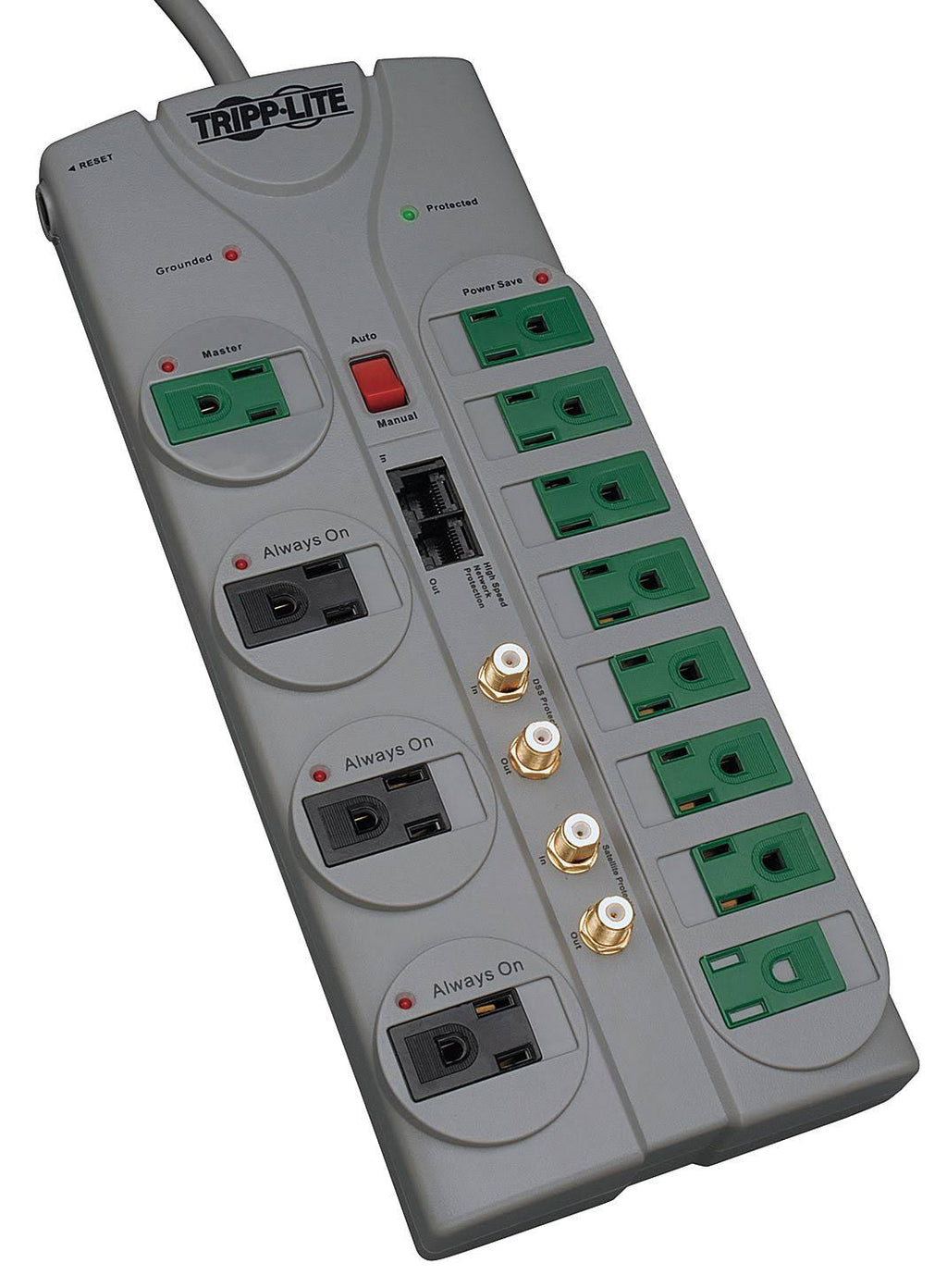 12 Outlet Surge Protector with 10 ft Cord M93084
