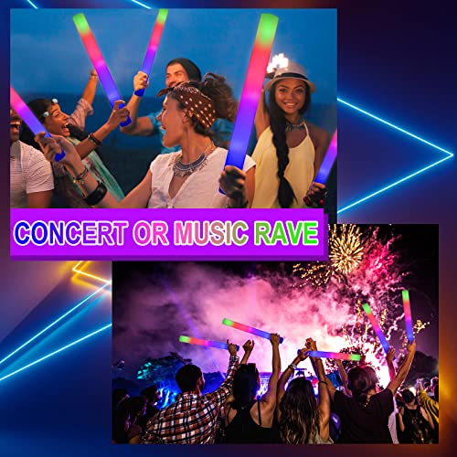 20 Pack LED Light Up Foam Glow Sticks U258