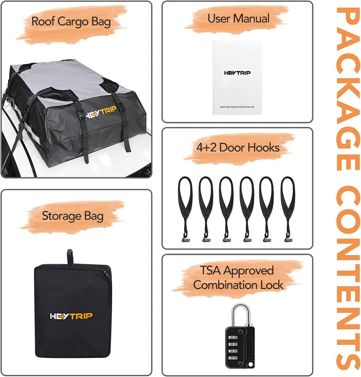 Waterproof Rooftop Cargo Carrier with Non-Slip Bottom Q7612