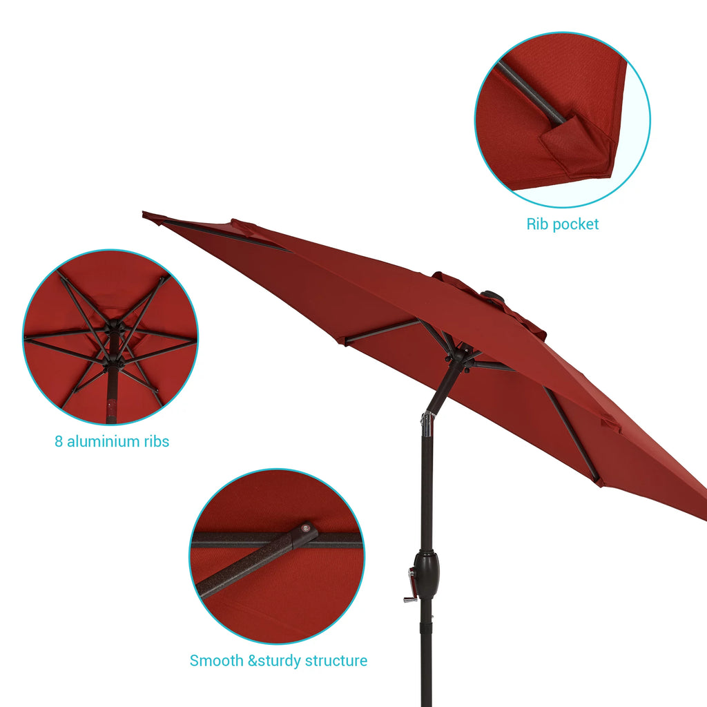 7.5 FT Outdoor Patio Market Umbrella with Tilt Button I5173