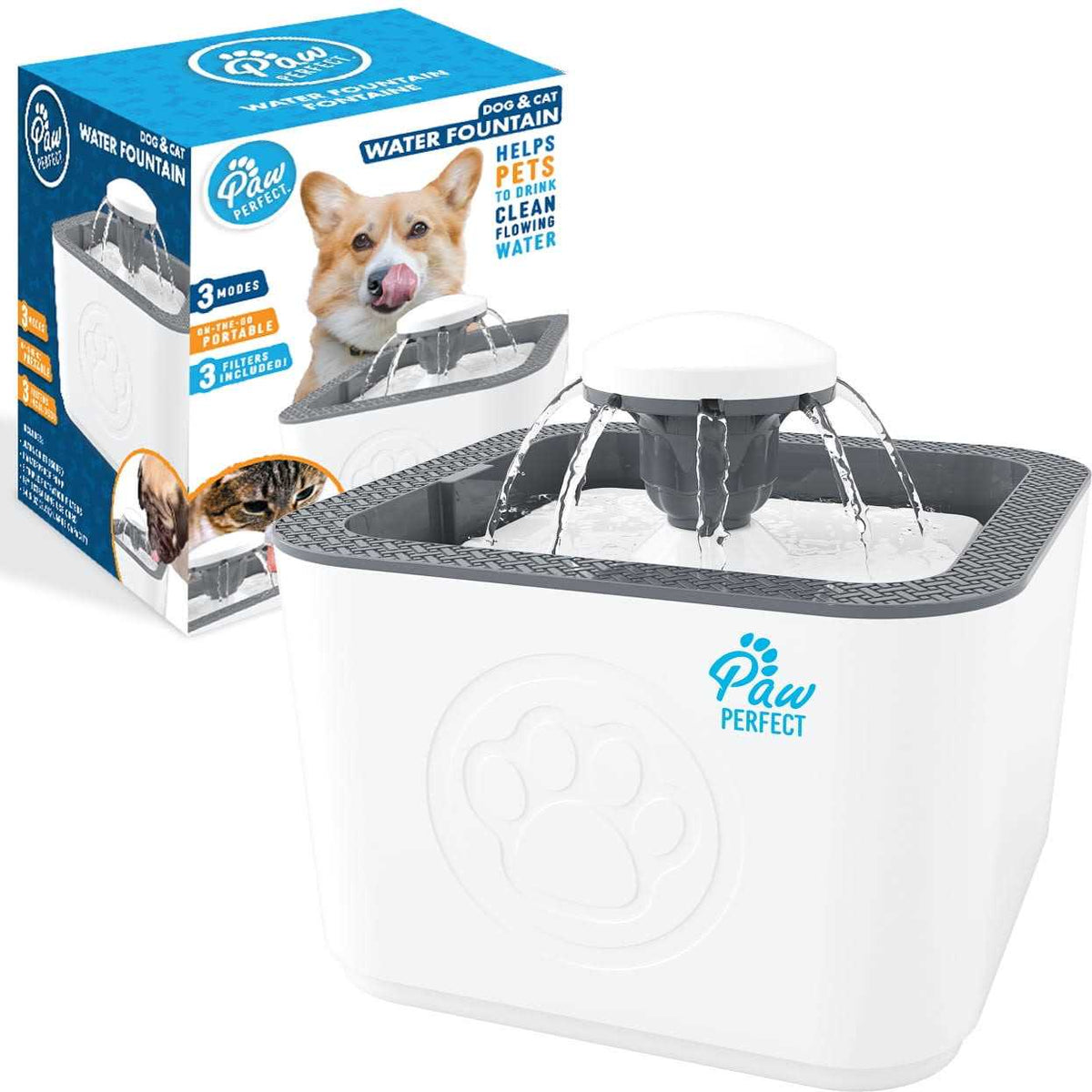 Dog & Cat Filtered Water Fountain O3799