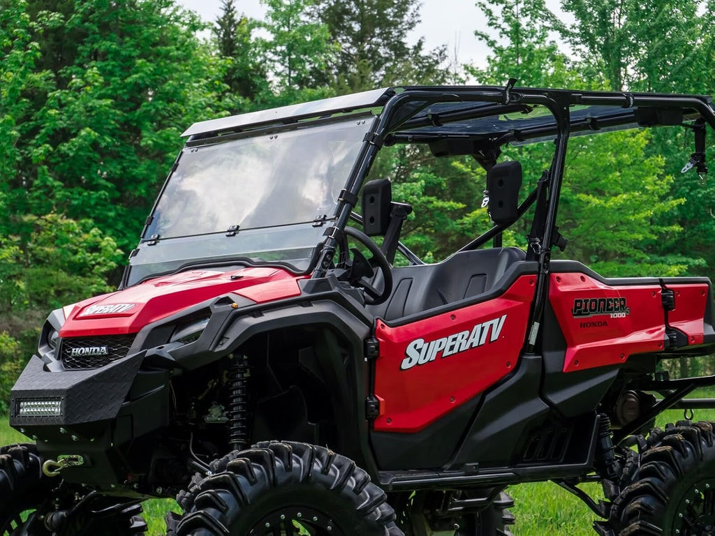 Heavy Duty Scratch Resistant Flip Down 2-in-1 Windshield X7518