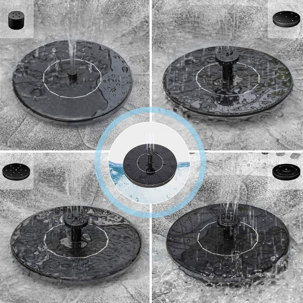 Polyresin Antique Outdoor Birdbath and Solar Powered Fountain Set I1688