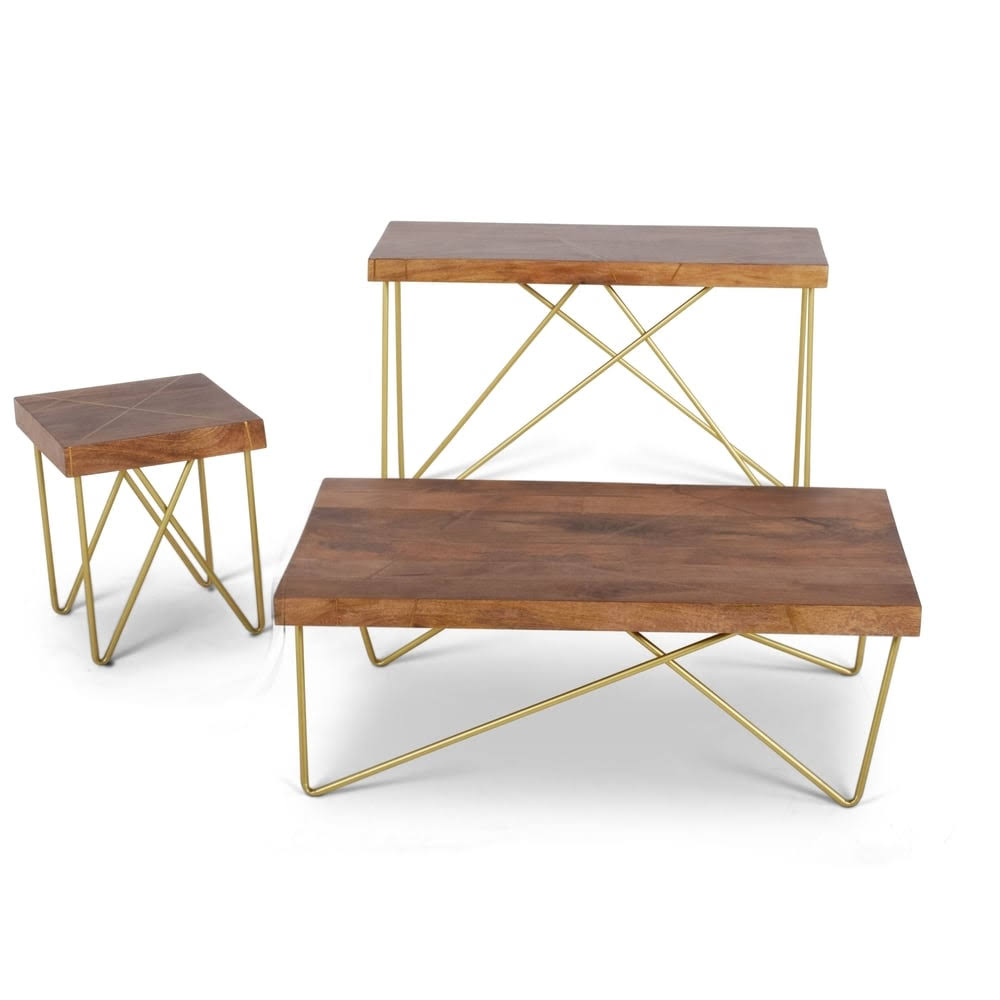 Brown Wood Sofa Table C98365