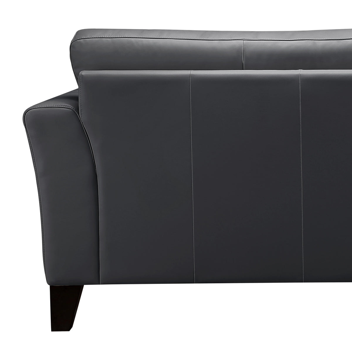 Blue Top Grain Leather Loveseat Z234