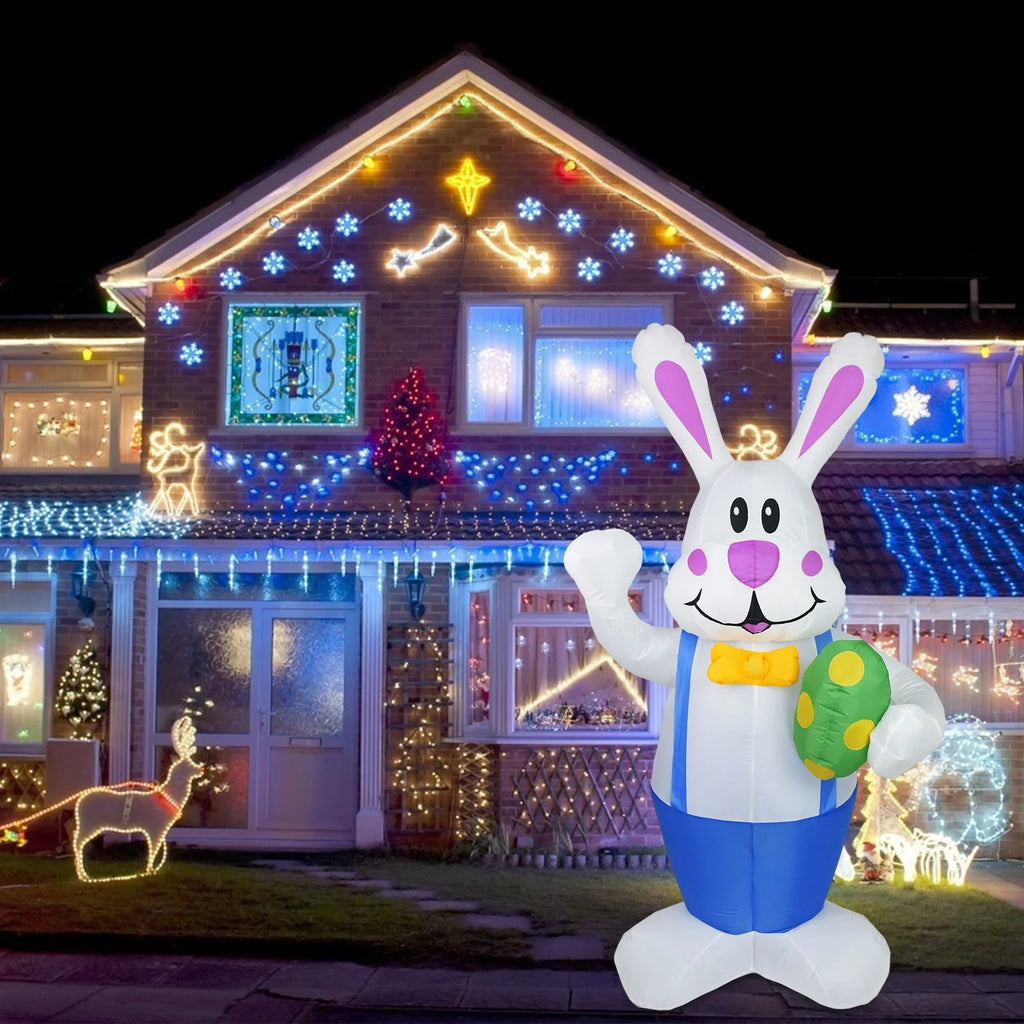 Inflatable Easter Bunny Outdoor Decoration With LED Light K8888