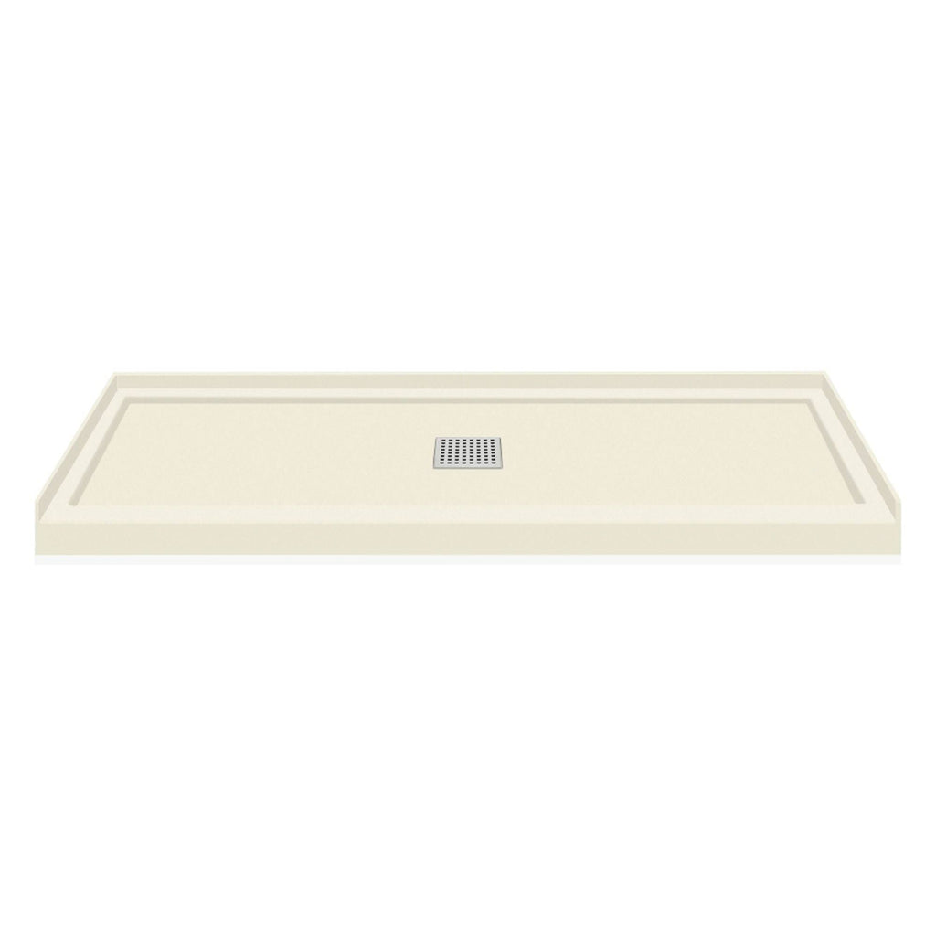 Cameo Single Threshold Shower Base with Center Drain G807