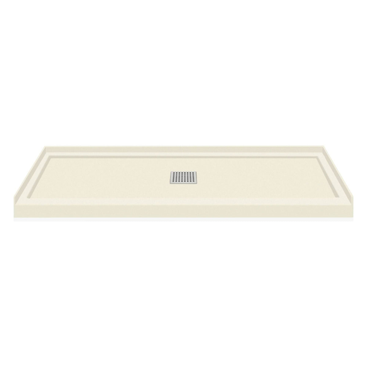 Cameo Single Threshold Shower Base with Center Drain G807