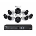 8-Channel NVR with 8 Outdoor Cameras Night Vision Wired Ethernet D642