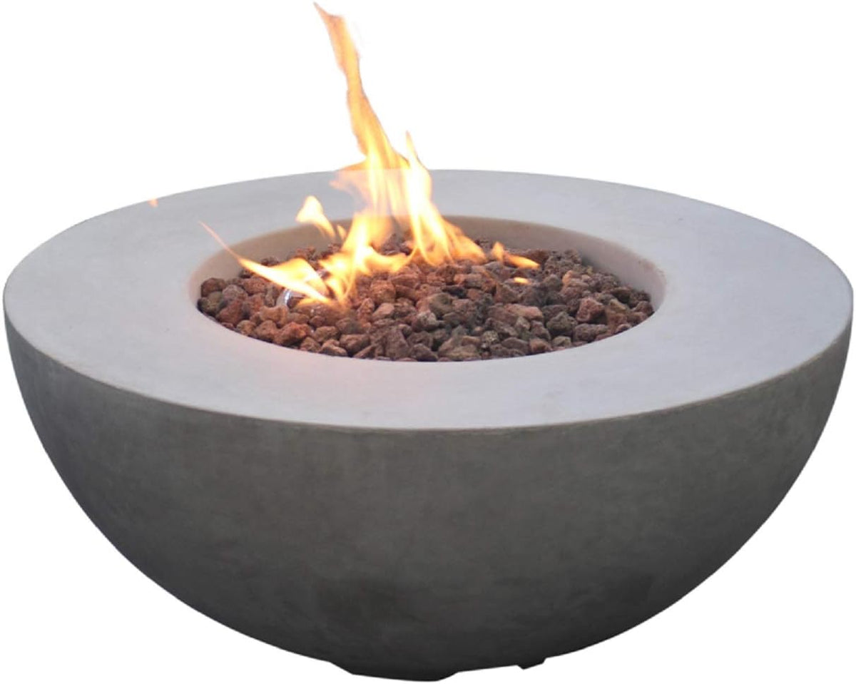 34 Inches Round Propane Fire Pit Table H162