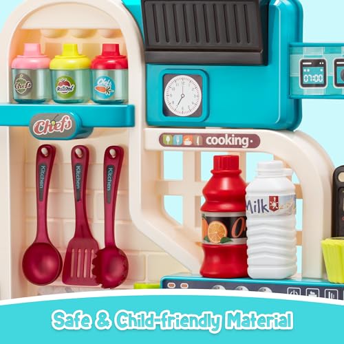 Pink 53 Pc Kids Kitchen Playset V5691