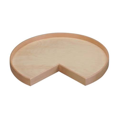 32x22 Natural Wood Kidney Lazy Susan L900