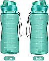 Green 2.2L 64oz Water Bottle Jug with Straw S685330