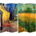 6 ft. Tall 3 Panel Canvas Room Divider P438