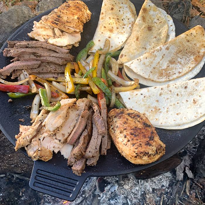 17x22 Cast Iron Campfire Griddle F48222