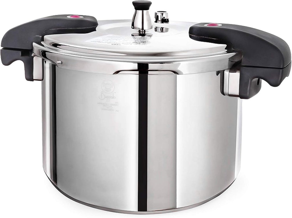 37-Quart Stainless Steel Pressure Cooker with Steam Rack X107806
