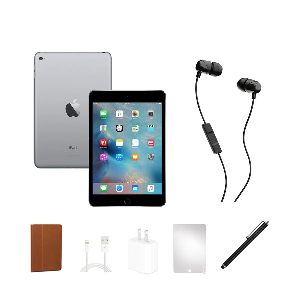 Restored Apple iPad Mini 2 16GB Black Bundle V58859